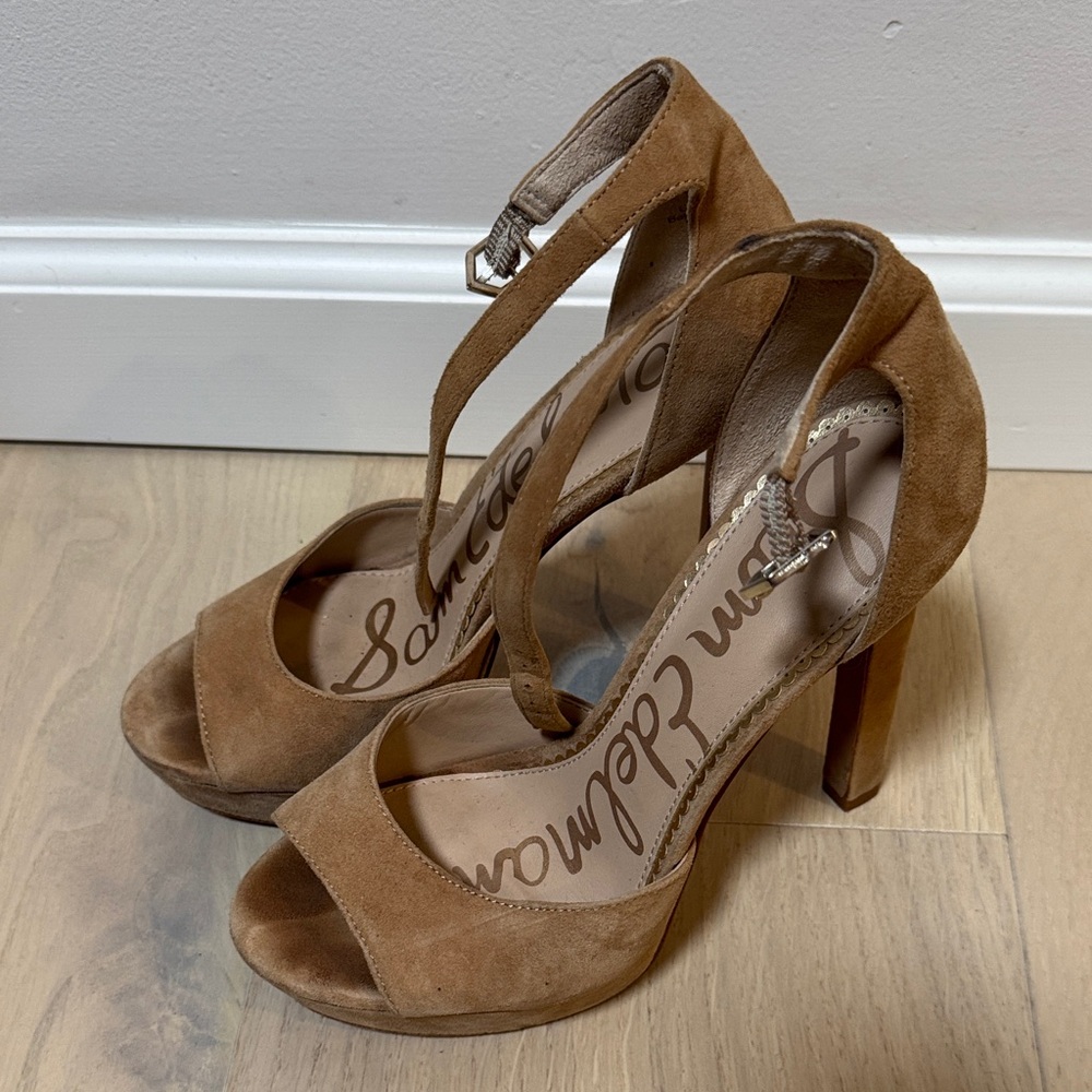 Sam Edelman Brown Suede Heels